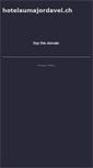 Mobile Screenshot of hotelaumajordavel.ch